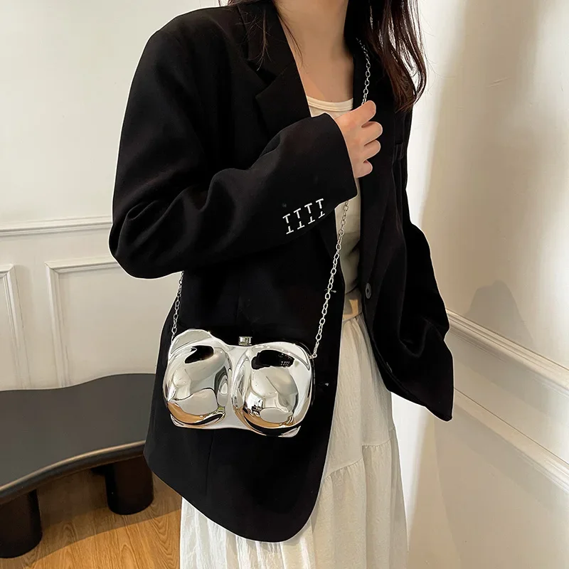 Handbags For Women New Gold Luxury Designer Brand Evening Clutch Bag Chest Shape Acrylic Crossbody Bags bolsa feminina