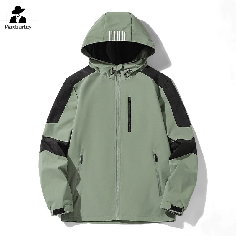 Windbreaker Men's And Women's Outdoor Camping Jacket Autumn Multifunctional Waterproof Lightweight Hooded Coat Men's Gorpcore