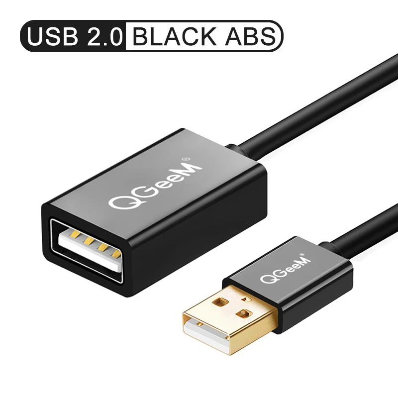 thumbnail image 1 of QGeeM Cable de extensión USB Extensor de cable USB 3.0 para PC Laptop Smart-TV PS4 Xbox SSD Cable USB Cable de extensión macho a hembra Cable de datos USB a USB Cable de extensión USB USB 3.0 2.0 Cabl, 1 of 5