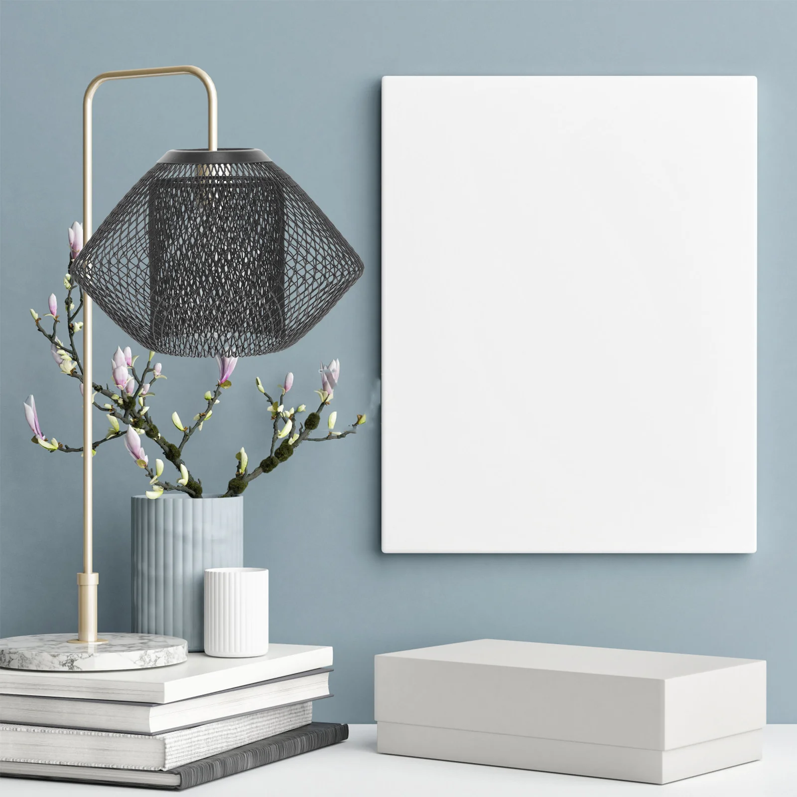 

Iron Mesh Lampshade Mesh Geometric Double Layer Ceiling Hanging Light Cover