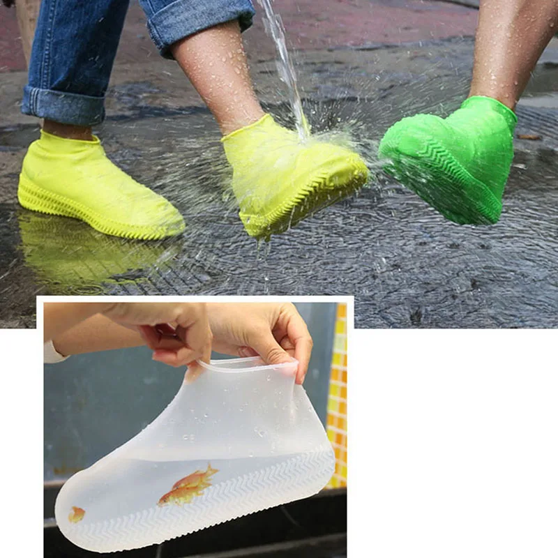 Couvre-chaussures en silicone recyclable couvre-chaussures imperméables à  la pluie protecteur de couvre-chaussures (taille M) CTA