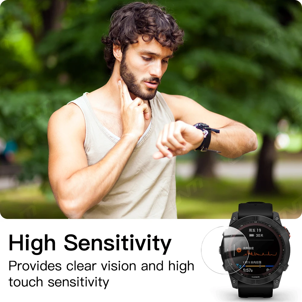 Protecteurs D'écran ULTRA Clear (x6) Pour Garmin Fenix 7X Pro Solar 51 Mm - Transparent, Dur, Protection Anti-rayures