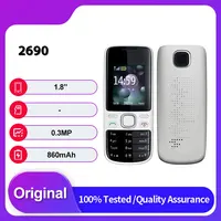 Unlocked Original 2690 Single Sim GSM 900/1800 Bluetooth Mobile Phone Russian Arabic  Keyboard Made in Finland