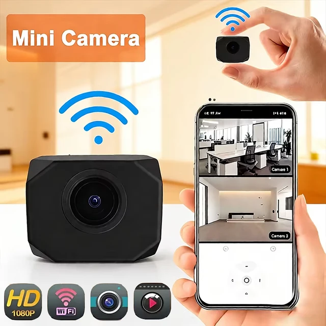 Mini caméra 4K HD WiFi IP AP, surveillance à distance, caméscope portable léger, caméra de sécurité pour la maison intelligente 2026 1