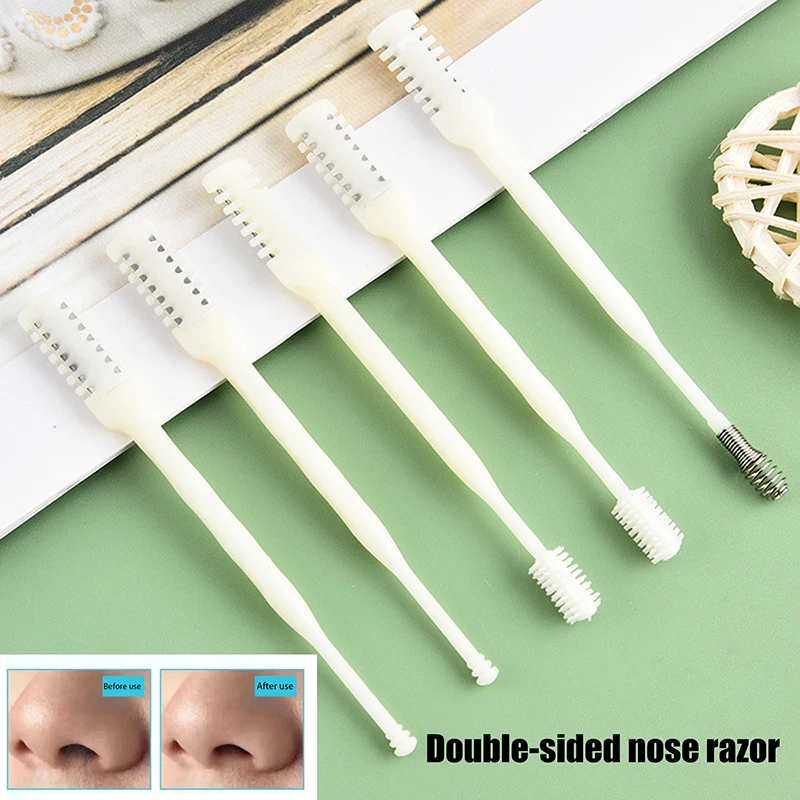 Nose Hair Trimmer 5Pcs 360 Rotating Nasal Clippers For Women Men Manual Trimme nose hair trimmer