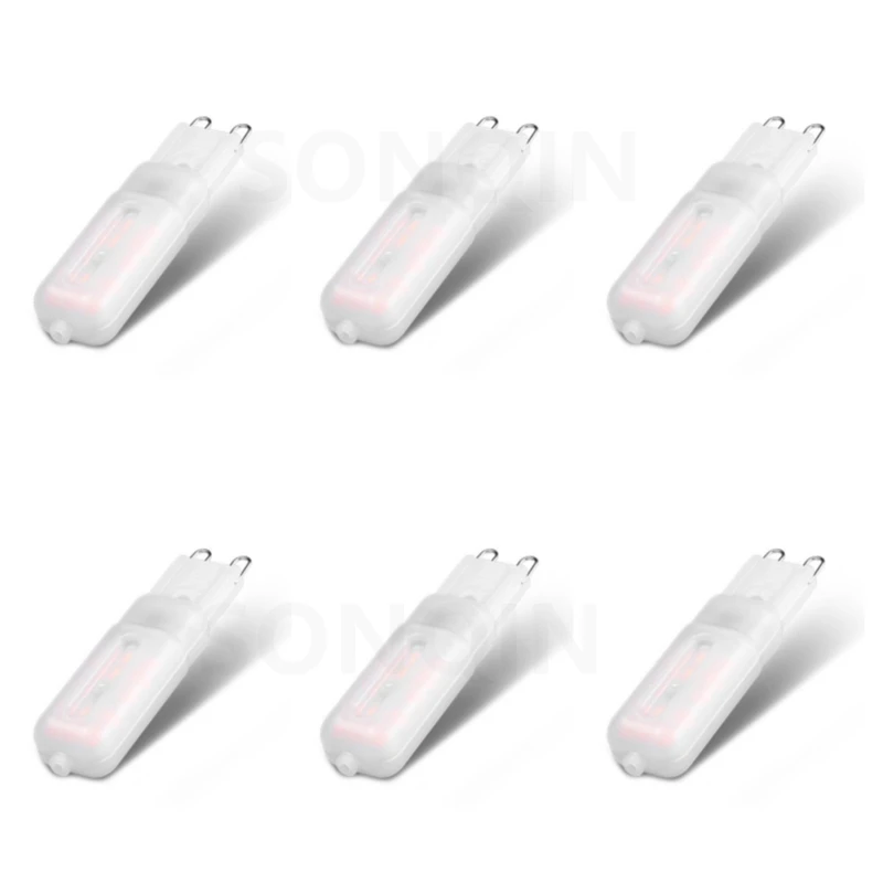 

6Pcs/lot Brightest G9 LED Lamp G4 AC 220V 230V 240V 6W 9W 2835 SMD LED Bulb Warm/Cold White Spotlight Replace Halogen Light