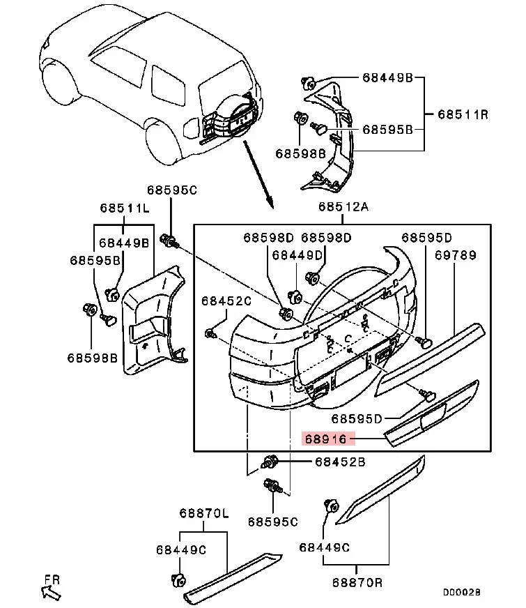 파제로 V90 2007-2020 6430A133YB용 1피스 실버 스페어 타이어 램프 커버, 몬테로 V80 8337A068용 샤군용 다운 리어 램프