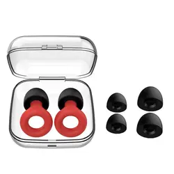 Premium Silicone Noise - Reducing Earplugs (Red)