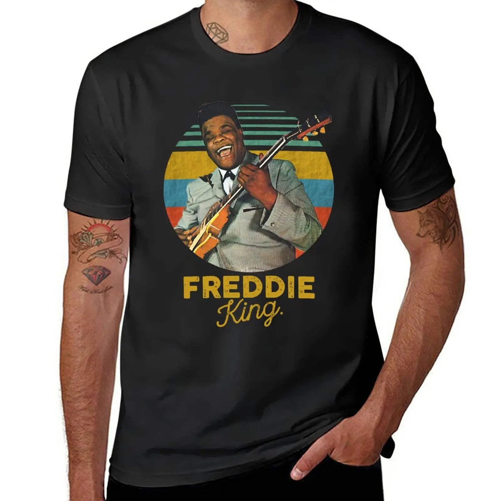 

New Retro Vintage Blues Freddie Singer King Gifts For Everyone T-Shirt black t shirts funny t shirts funny t shirt men shirts