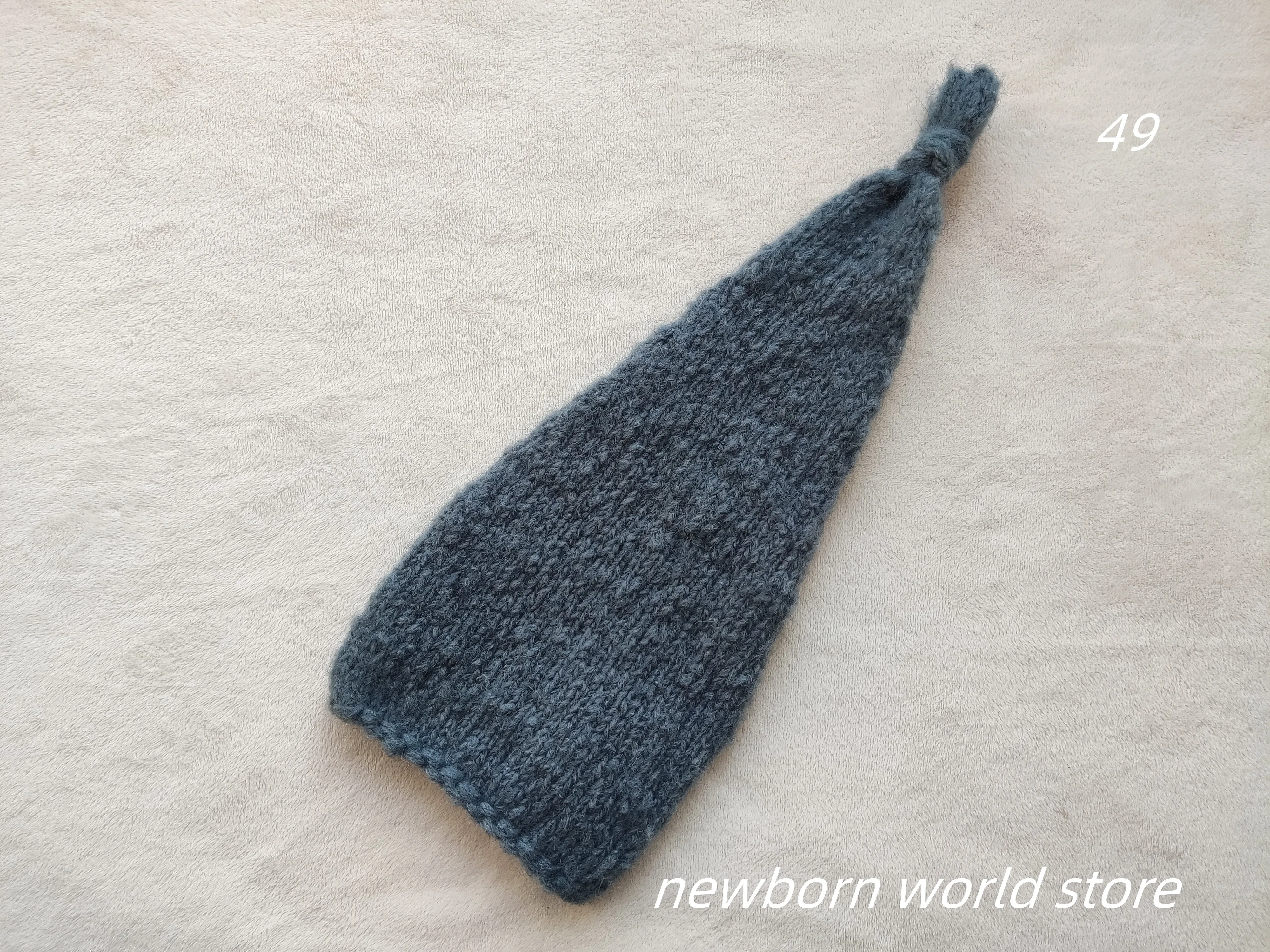 newborn photography props  stretch wool mohair long hat 2