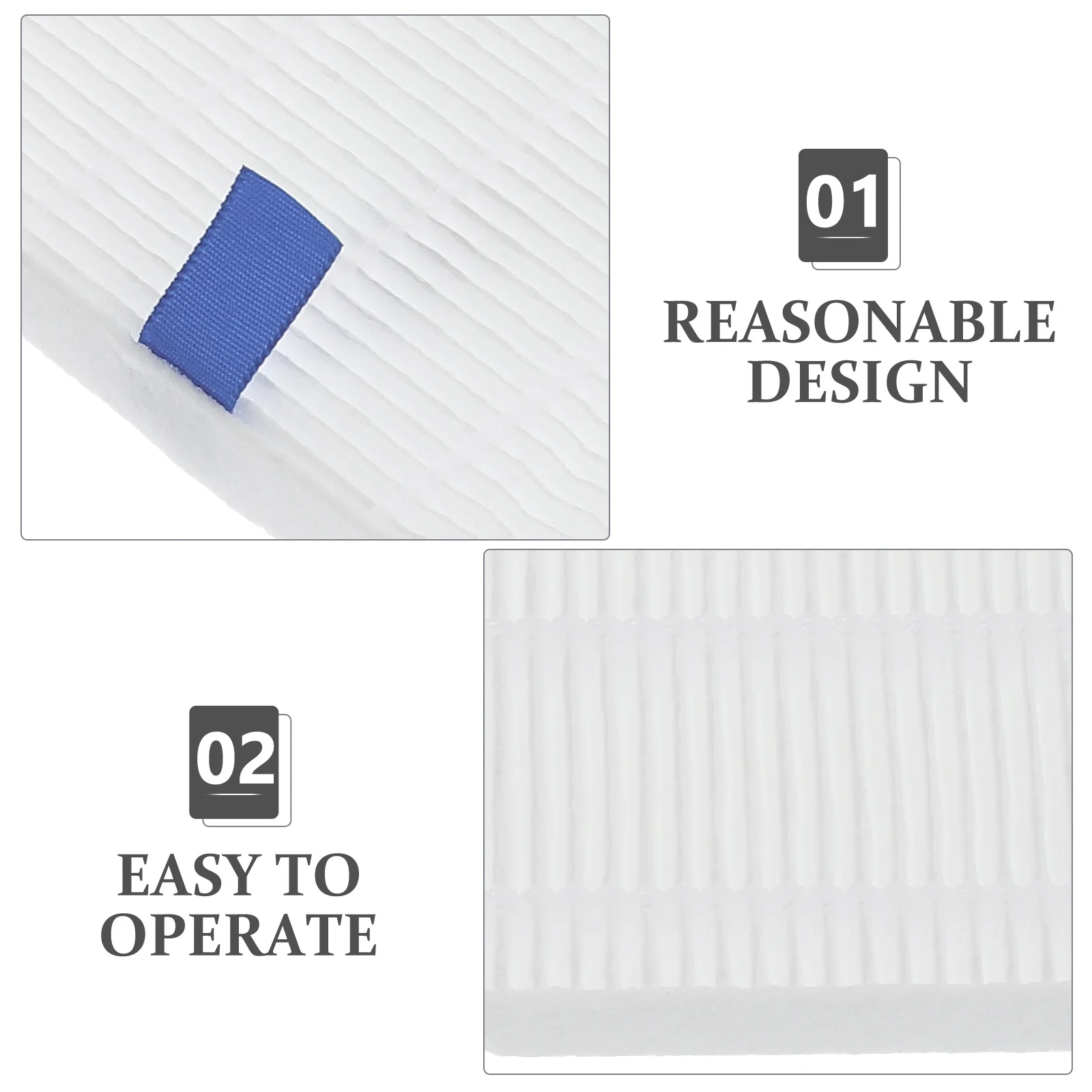 Description Picture 6 of itemWhite Portable Strainer Vacuum Cleaner Filter Plate Dust Collector Replacement Filters For Home Cleaning Nail Screen Similar To