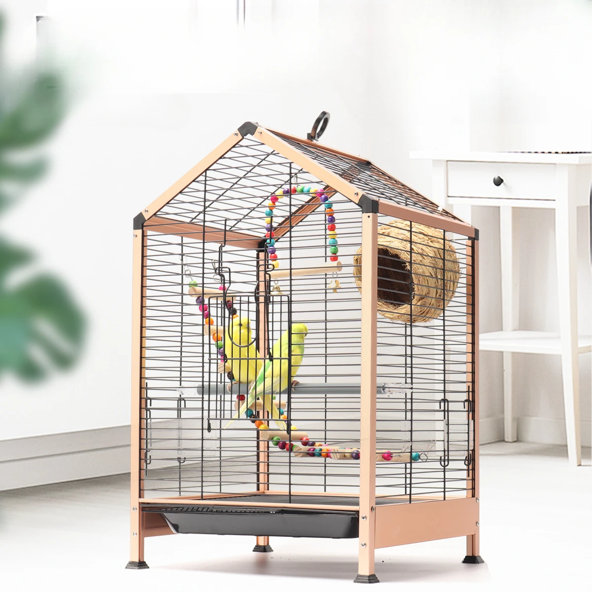 

Accessories Large Bird Cage Carrier Cover Nest Hammock Rabbit Cage Canarios Hamster Palomas Nido Para Pajaros Furniture CY50BC