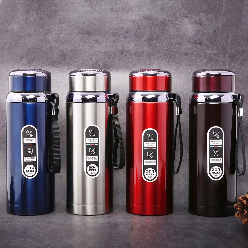 800Ml Stainless Steel Water Bottle Large Capacity Double Wall Thermos Bottle Outdoor Vacuum Water Flask Thermal Insulated Cup Hot And Cold Water Bottle