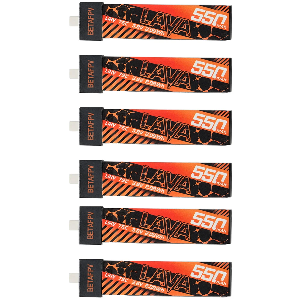 6PCS 550mAh 1S 75C