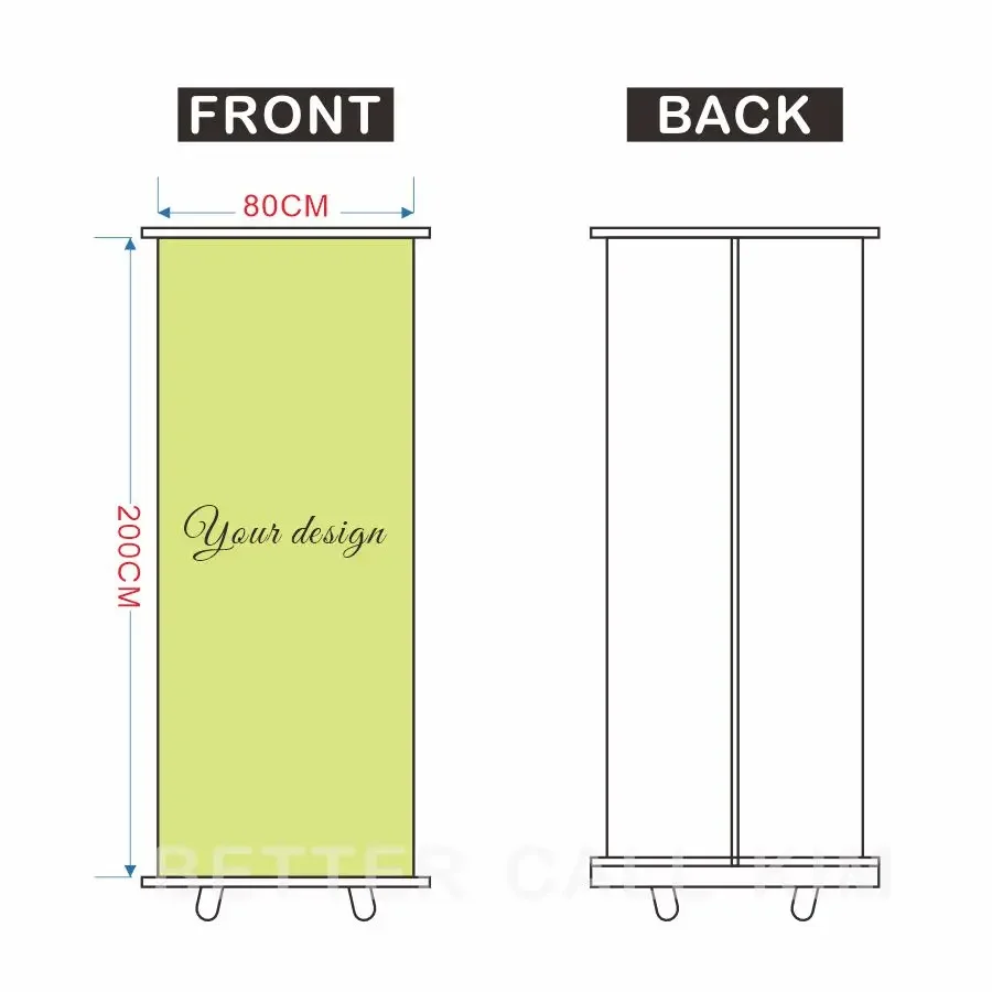 Banner Roll-up Banner Aluminium Stand Retractable Opaque PVCwith no curl edges Printing for Trade Show Display