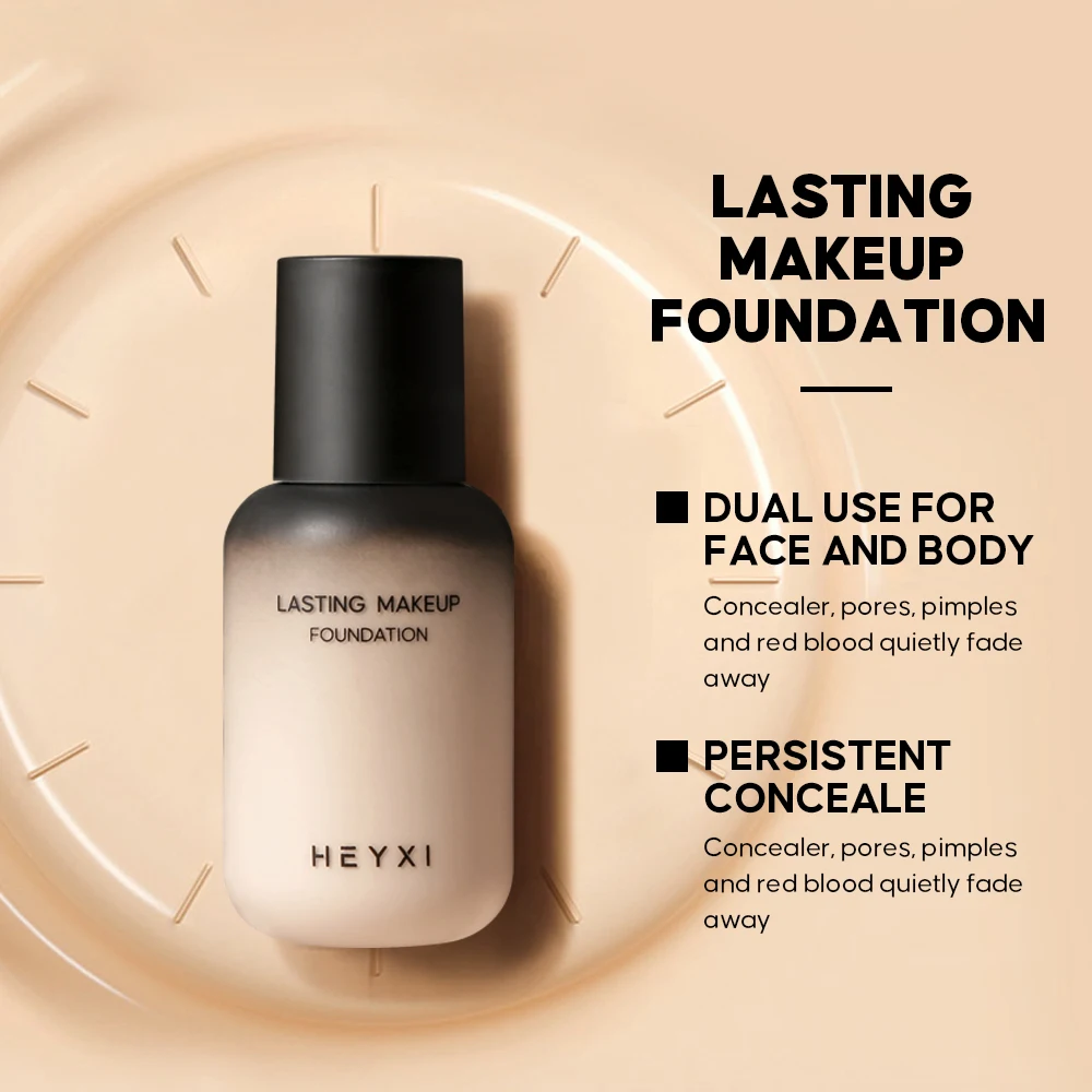 Face and Body Foundation Make-up, Waterproof and Sweat Proof, Durable Formula, Natural Makeup Effect, Various Colors Available - 5
