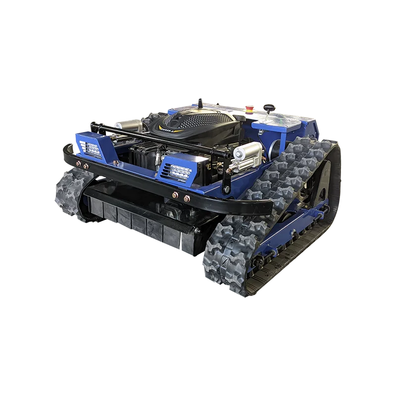 Custom remote control self-propelled four wheel drive crawler lawn mower for orchard home garden mowing