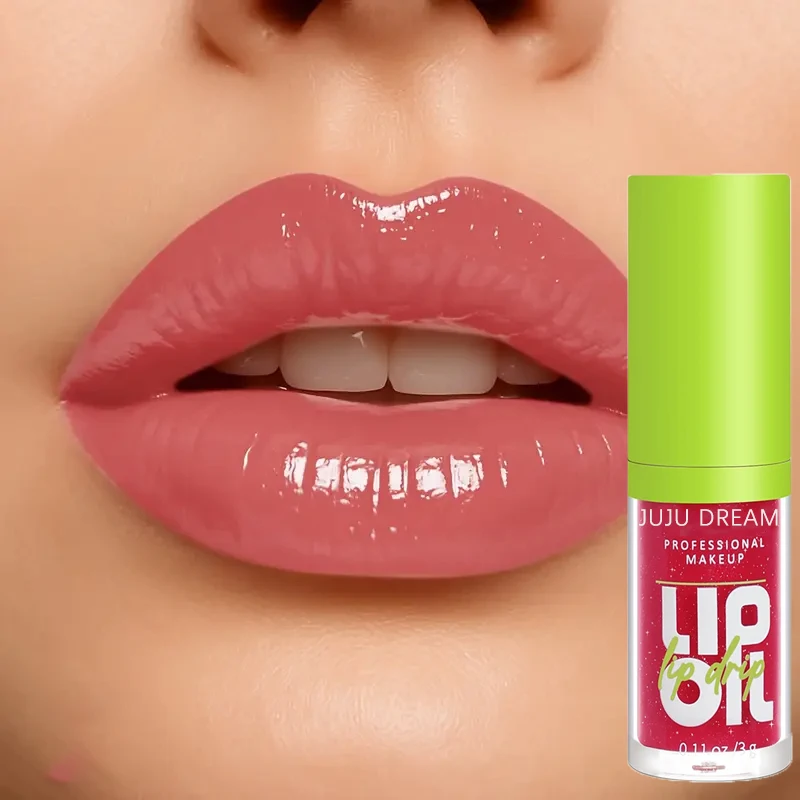 Lip Gloss Waterproof Long-term Moisturizing Non-stick Cup Non-fading Liquid Green Packaging Cosmetics