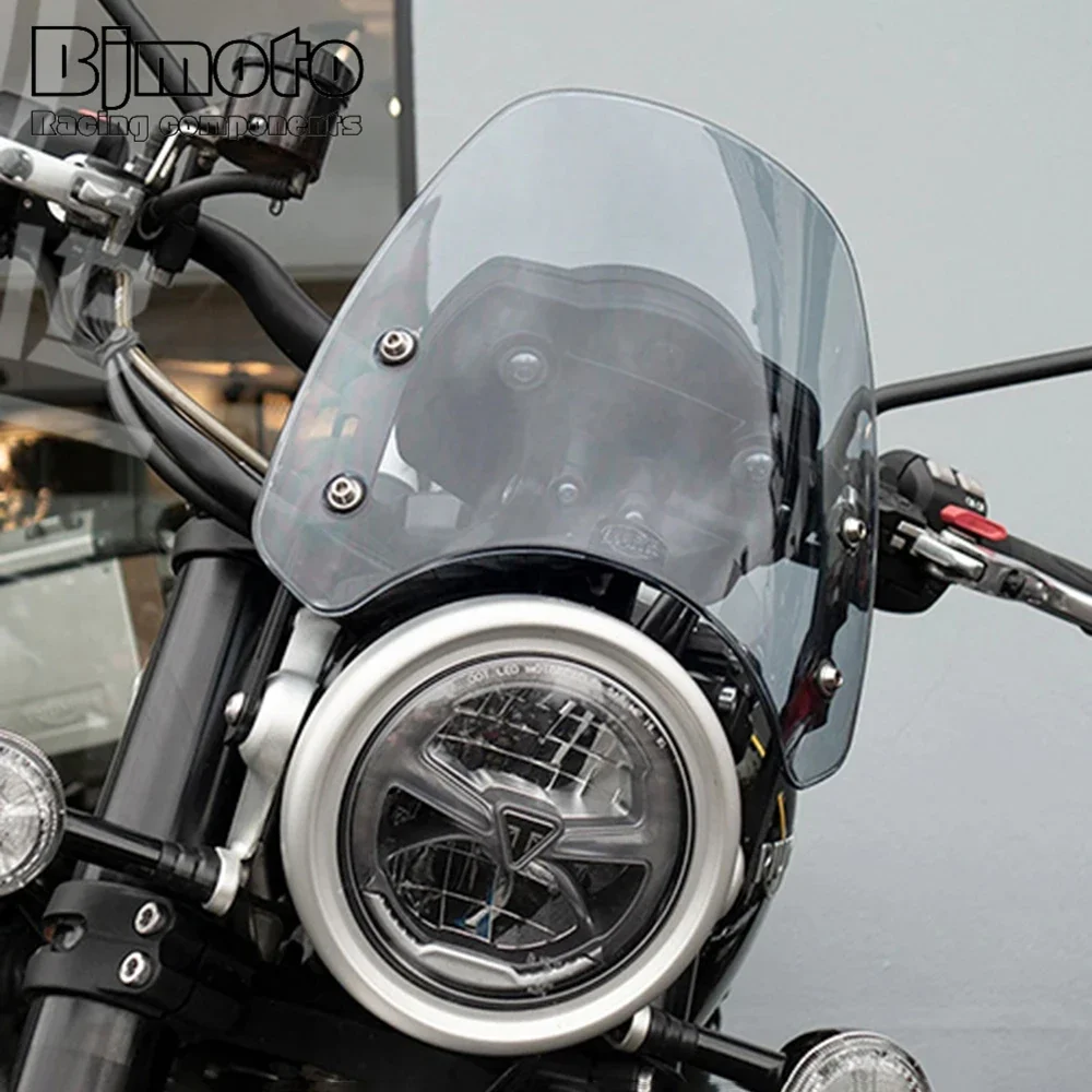 1200XE/XC/BE Windscreen Windshield For Triumph Street Twin Bonneville Scrambler 1200 XE XC BE 2019-2021 Wind Deflector