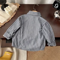 IENENS enfants chemise vêtements printemps Blouses minces vêtements infantile garçon Plaid couverture en coton 1 2 3 4 ans enfants chemise à manches longues 6