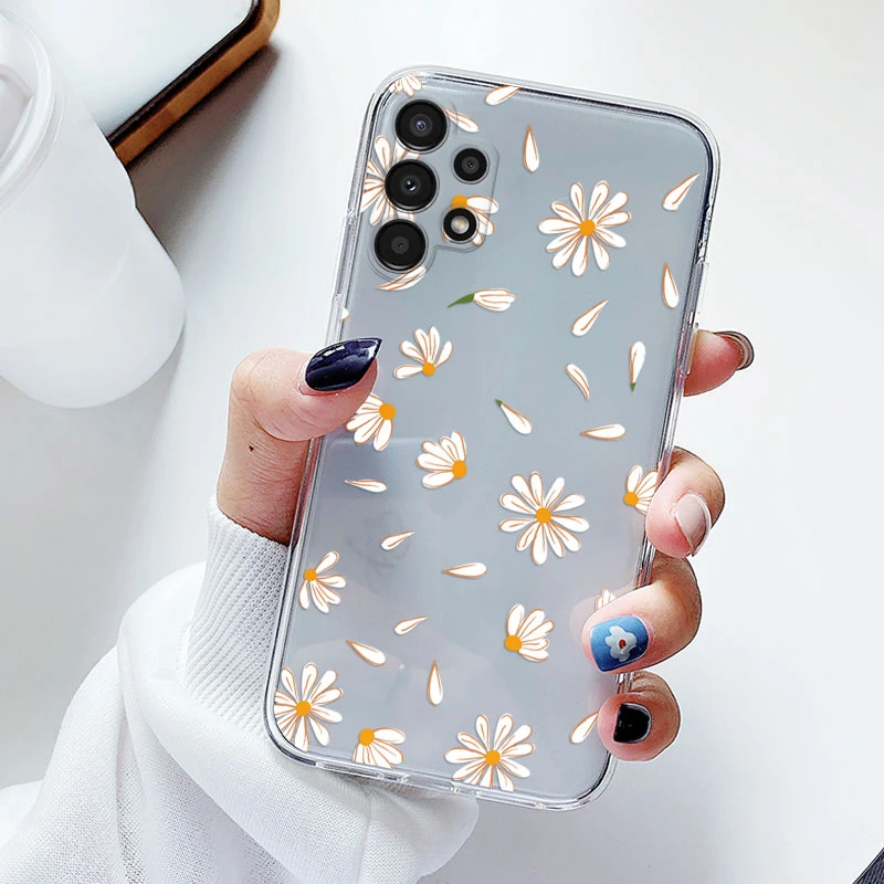Floral Transparent Soft Silicone Phone Case - Flower TPU Cover