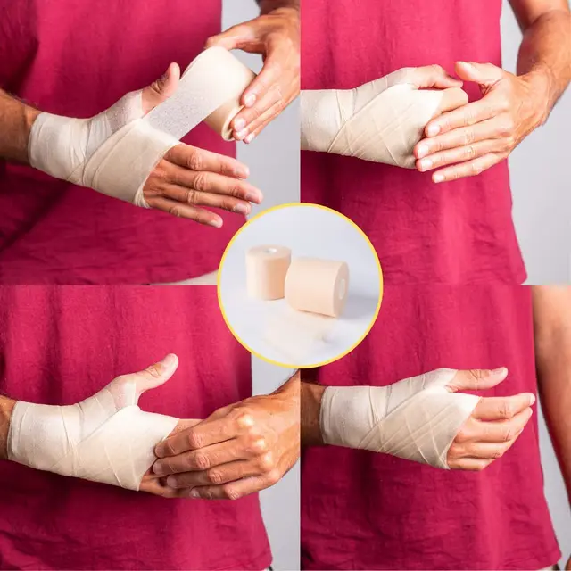 Foam Underwrap Sports Foam Pre Wrap Athletic Tape Headbands for Hair Elbow Knees Ankles Soccer 2