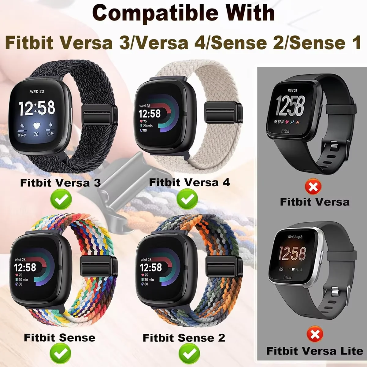 Premium Nylon Loop Magnetic Replacement Wristband - Versatile and Stylish