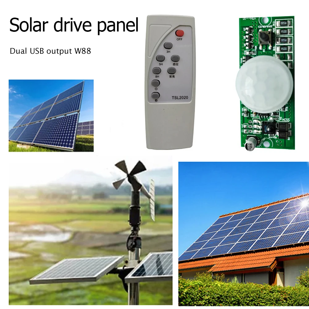 Circuito Solare Con Telecomando E Sensore Di Movimento 3.2V/3.7V – Modulo Per Lampioni E Luci Da Esterno