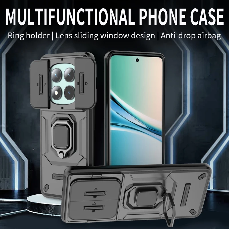 Armor Slide Camera Lens Protection Phone Case - Durable Phone Accessories
