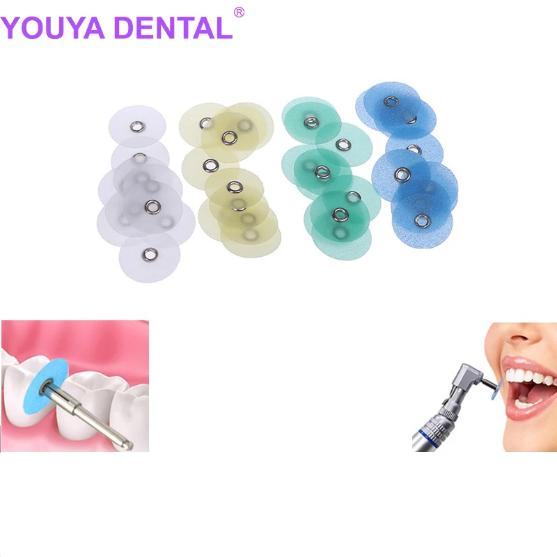 

80pcs Dental Polishing Discs Gross Reduction Contouring Mandrel Stripes Set Teeth Polishing Discs Dentistry Materials Teeth Whit