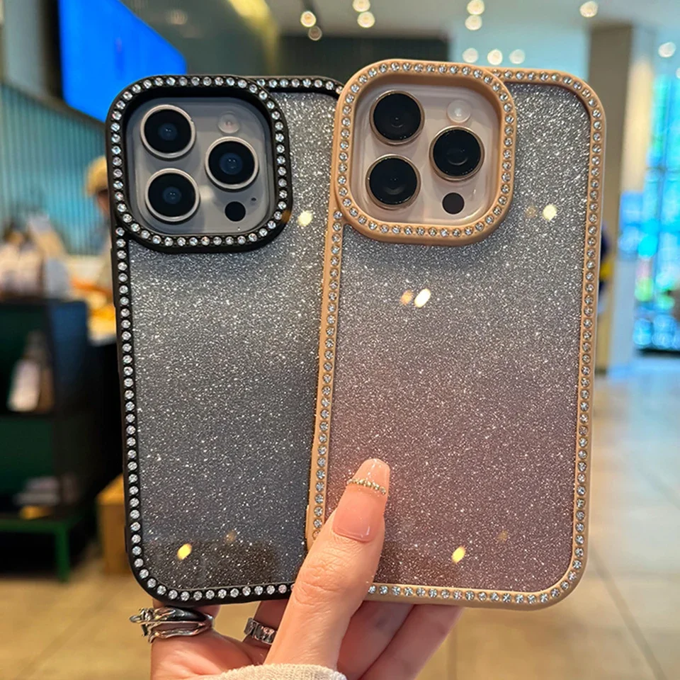 Luxe Bling Glitter Shockproof Transparent Phone Case