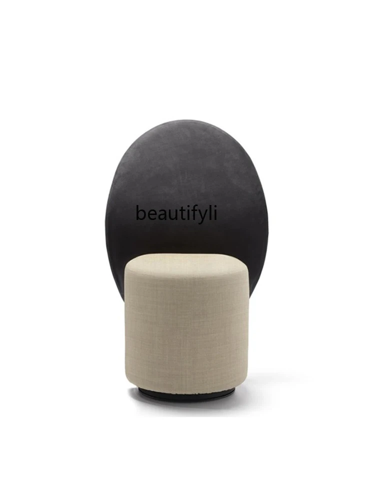 

Italian Light Luxury Dressing Stool Modern Simple Rotating Makeup Stool Armchair Bedroom Small round Stool