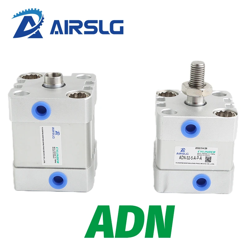 Cilindros Compactos Adn125-a-p-a Adn-12-10-a-p-a Adn12-15-i-p-a Adn-1220-i-p-a Adn-12-25-a-p-a Adn-1230 40 50-a-p-a