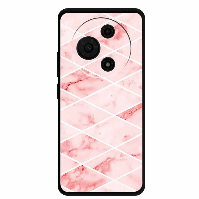 Gradient Marble Painted Silicone Phone Case - Shockproof Soft Cover