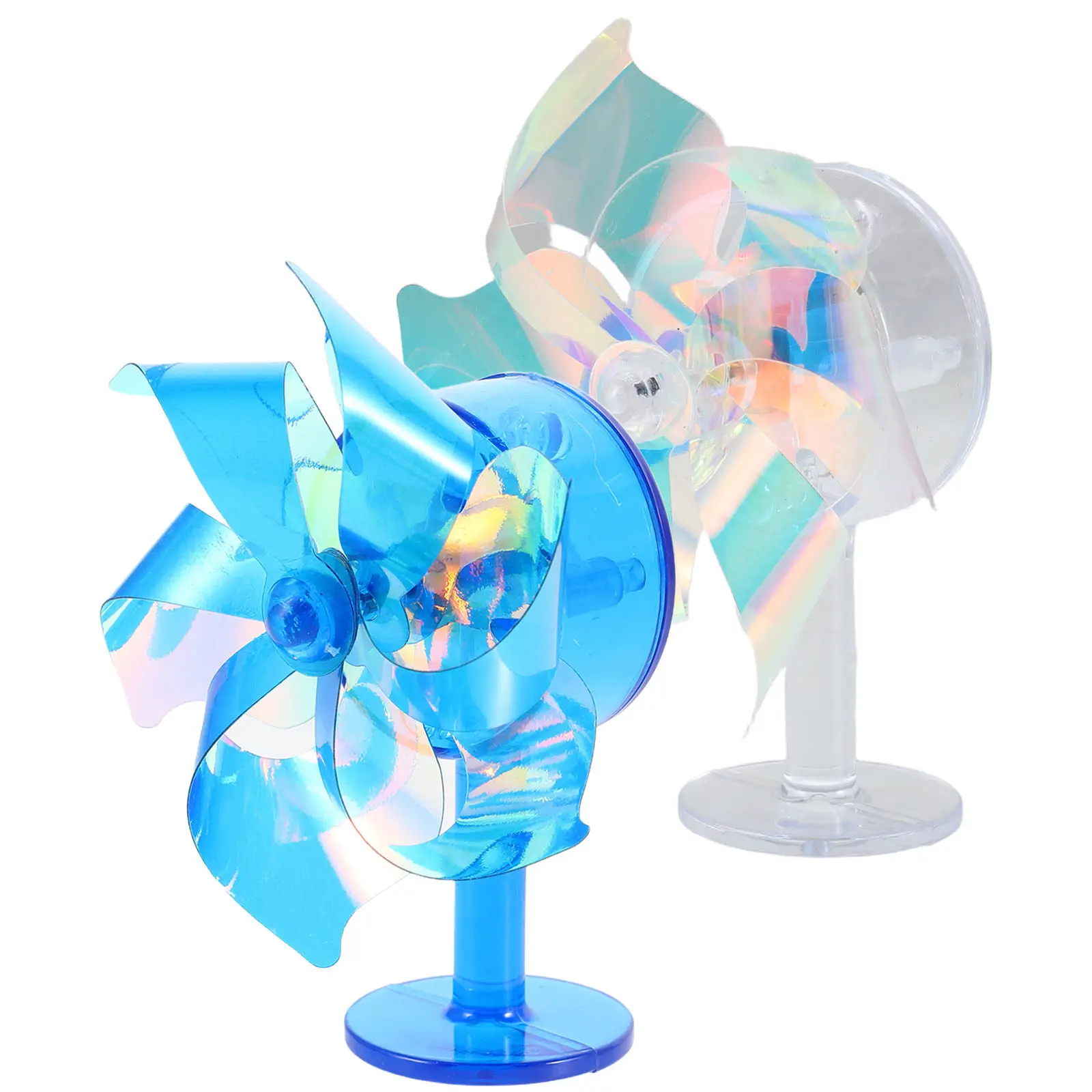 2Pcs 풍차 자전거 장식 LED 바람으로 구동되는 오토바이 스쿠터 자전거 핸들바 대시보드 야간 라이딩 안전 라이트
