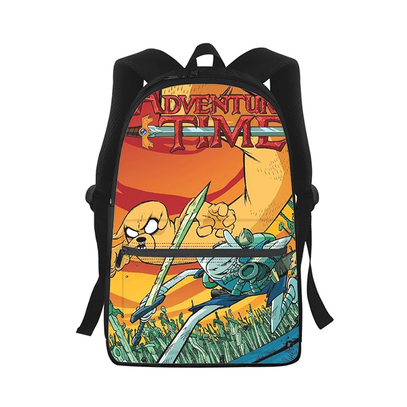 Adventure Time Men Women Backpack 3D Print Fashion Student School Bag Laptop Backpack Kids Travel Shoulder Bag