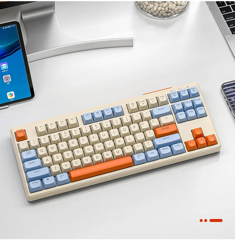 M87 беспроводная RGB клавиатура 87 клавиш | AliExpress