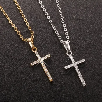 Guiding Light - Zircon Cross Necklace 1