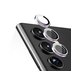 CamShield Metal Lens Protector: Durable Alloy Frame Cap Cover for Enhanced Camera Protection (Purple)