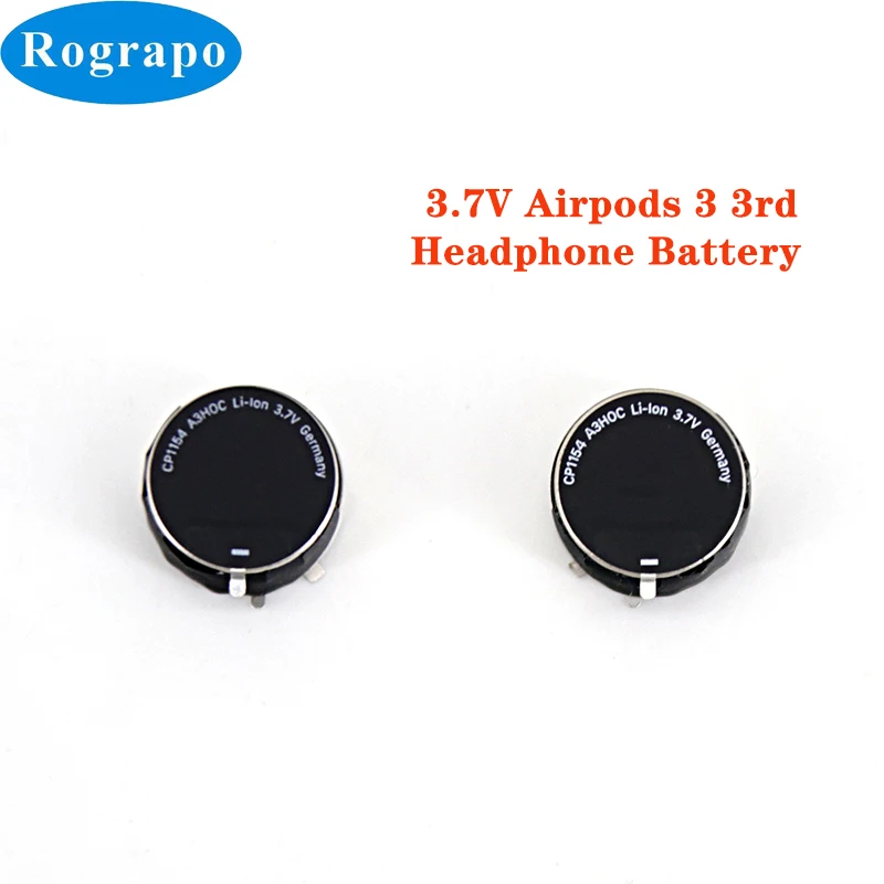 Новинка 3 7 в перезаряжаемая батарея для Airpods 3rd Аккумулятор наушников и Pro