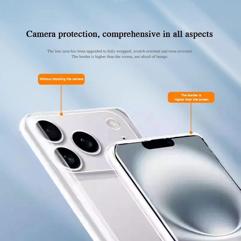 Crystal Clear Ultra-Thin Flexible TPU Silicone Protective Case