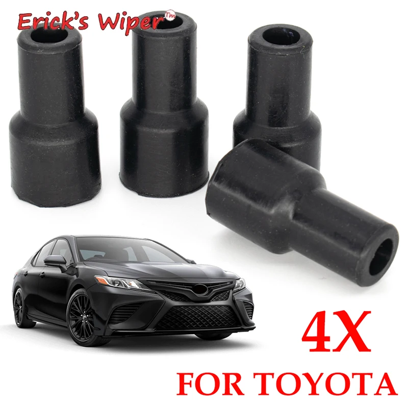 Wiper 4X Spark Plugs Cap Connector Ignition Coil Coils Plug Tip Rubber Cover For Toyota Yaris Vios Camry Corolla Prius Erick's spark plug