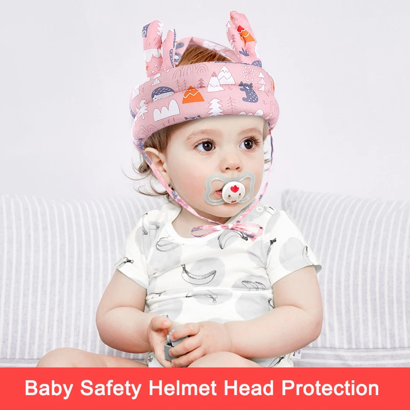 Baby Helmet Safety Hat Toddler Anti-collision Protective Hat Baby Adjustable Head Security Infants Soft Baby Toddler Cap