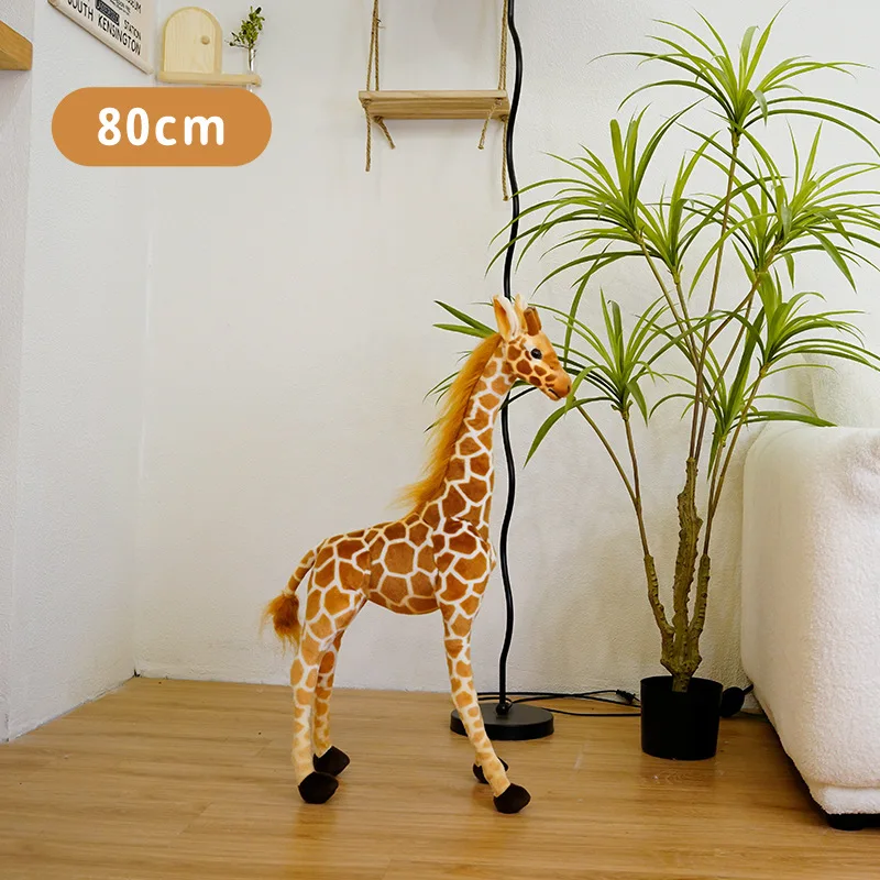 NICERINC Jirafa - Animal de peluche realista con patas  enmarcadas en alambre y cuello suave, muñeca de felpa de jirafa para  cumpleaños de niños y niñas (20 pulgadas) : Juguetes y Juegos