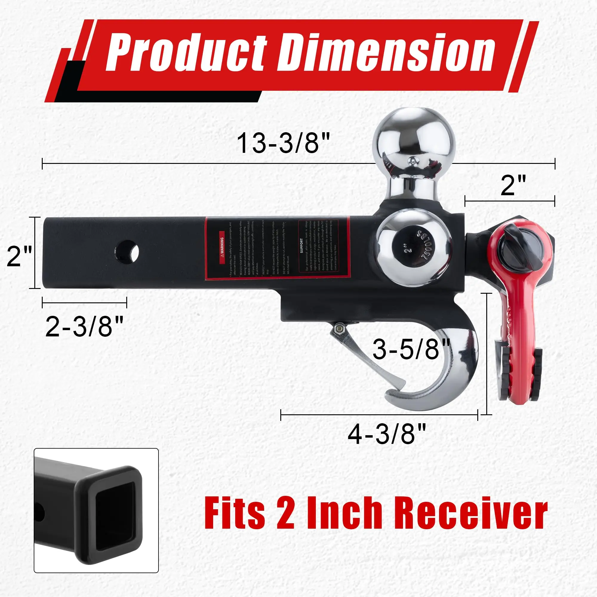 TYT Tri Ball Hitch Mount in action