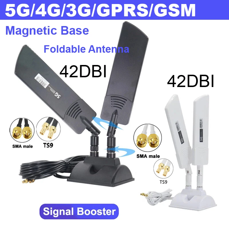 

42dbi 5G Router External Antenna Outdoor Long Range WiFi Signal Coverage Booster 4G 3G 2G Cellular Amplifier for ZTE CPE MC801A