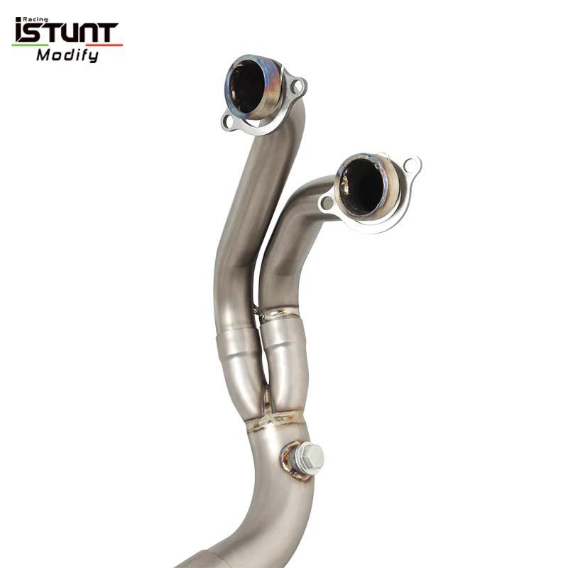 Slip For Kove 800X Adventure RALLY Pro Motorcycle Exhaust Full System Escape Moto Titanium alloy Front Link Pipe With Catalyst - Image 4