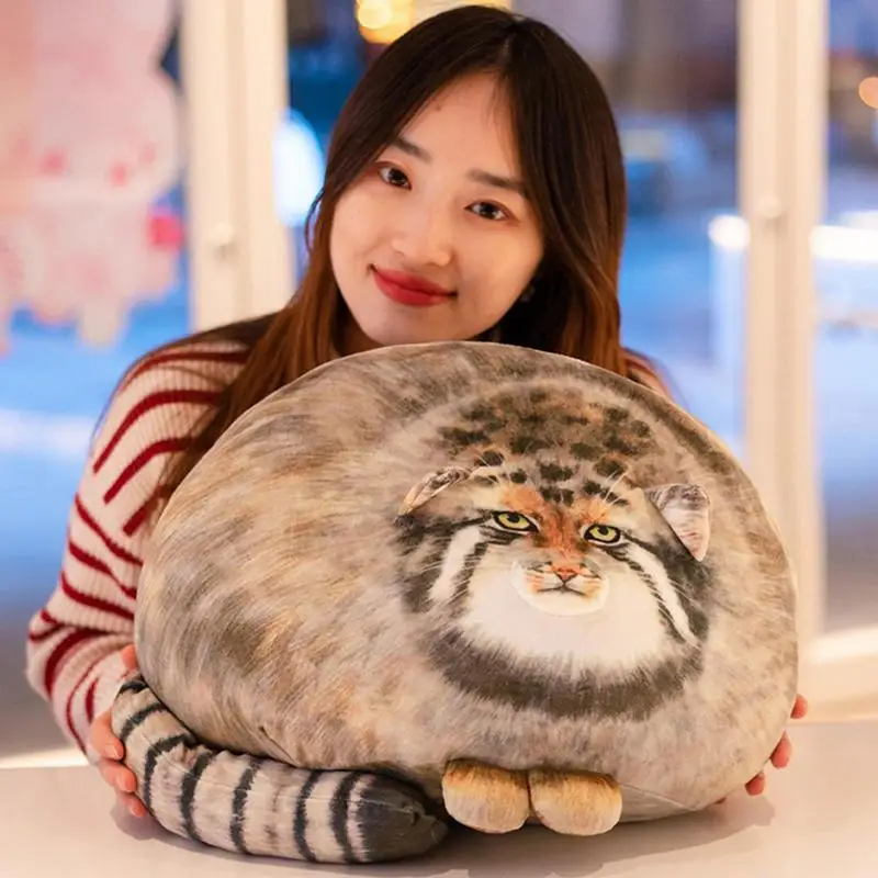 30cm Pallas Cat Plush Pillow Cushion Soft Stuffed Animal Steppe Cat Toys Children Birthday Christmas Gifts Home Decor Kids Toys