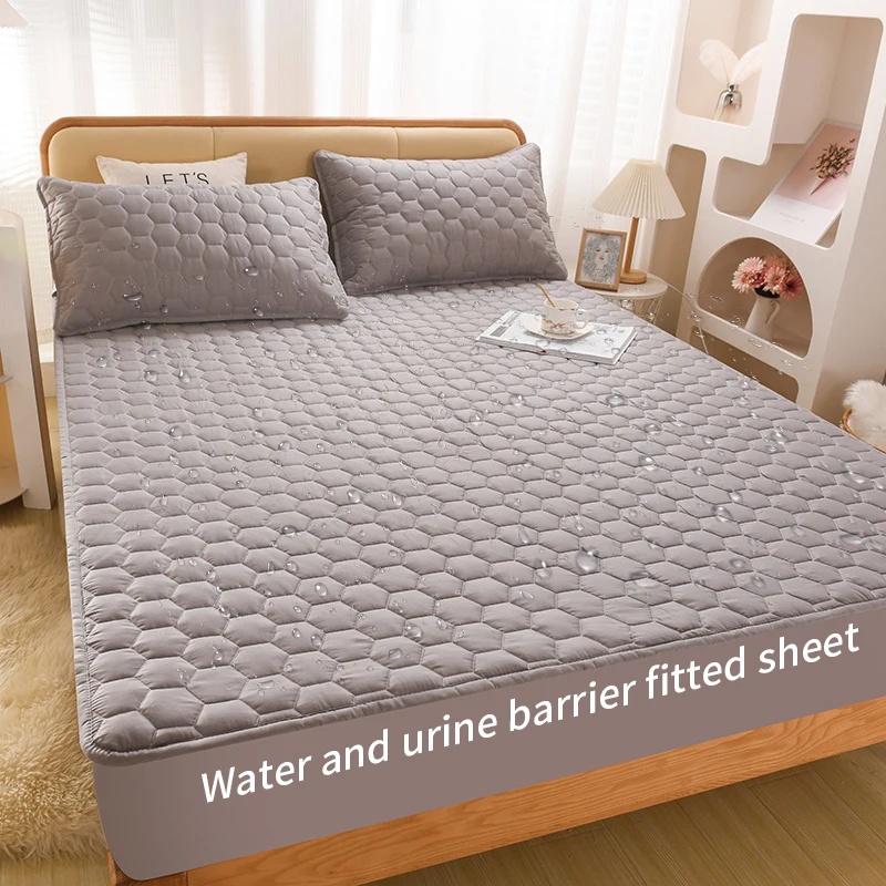 

Waterproof Bedspread Mattress Cover,Fitted Sheet 160x200,Class A Mother And Baby Grade,Pure Cotton Laminated Cotton