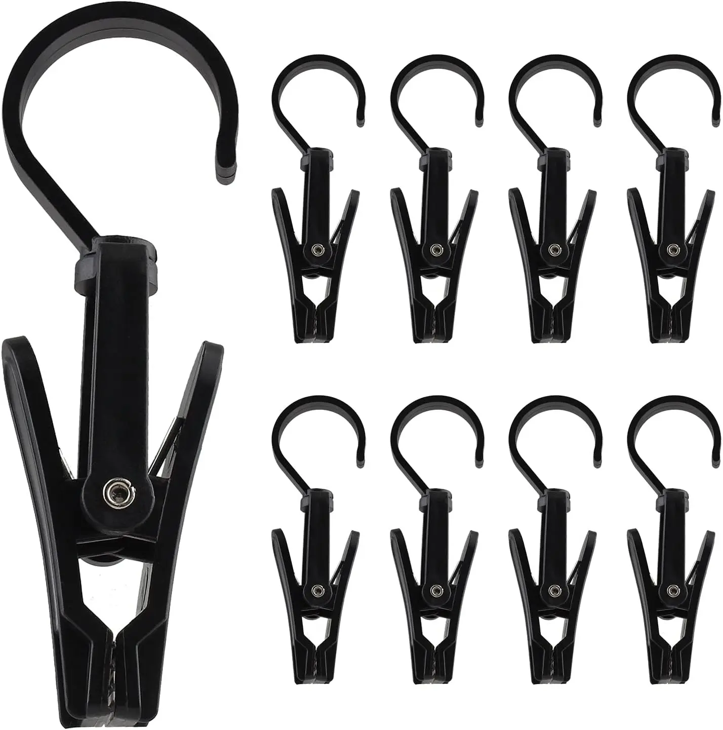 

Laundry Hooks Clip, Sock Clips, Clothes Pins, Super Strong Hanger Clips, Swivel Hooks Clip for Clothing Store, Home and Workshop